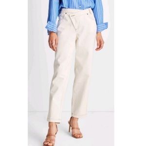 Future Collective Womens Kahlana Barfield Tapered Jeans Mid Rise